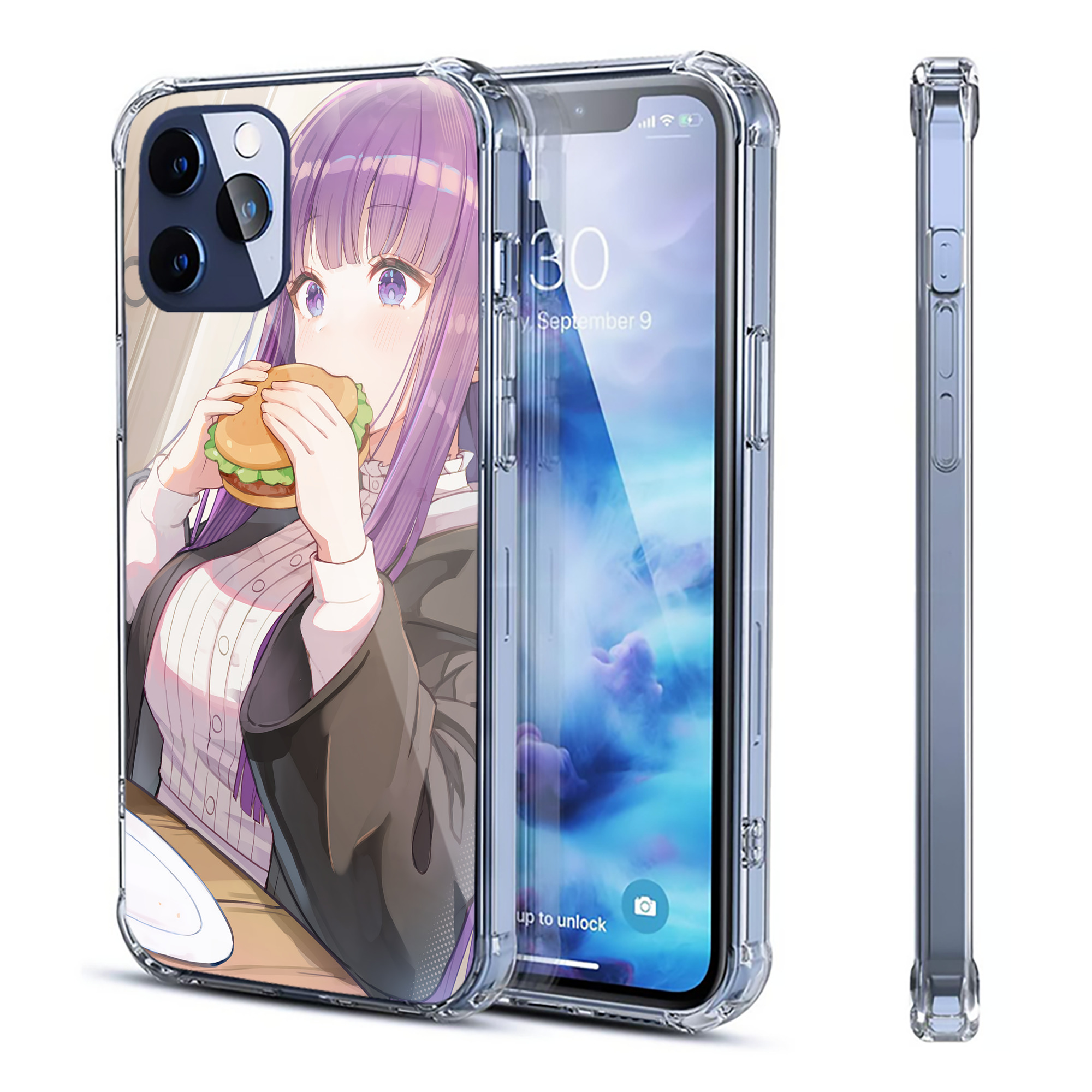 （画像用） 葬送のフリーレン Frieren 【iPhone 12シリーズ対応】透明スマホケース（クリアソフトケース）